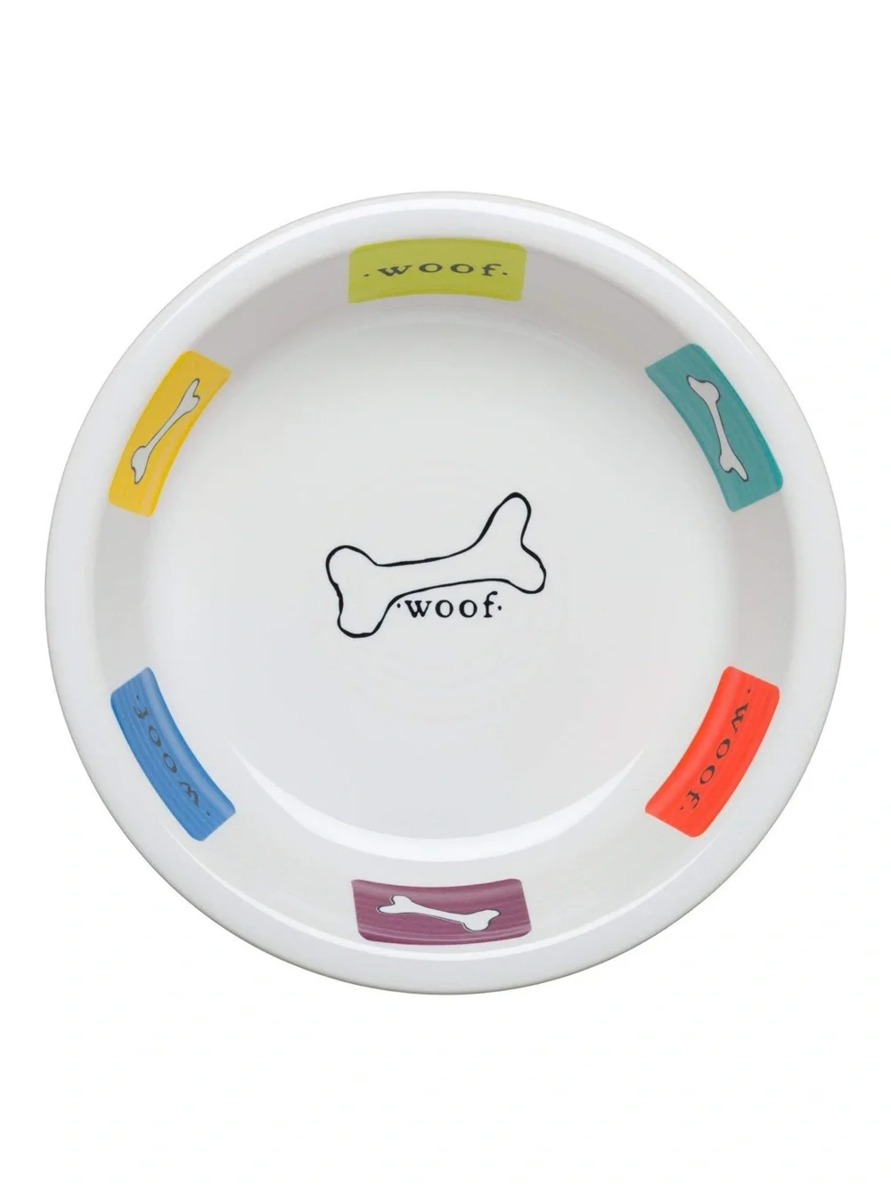 Fiesta Best Friends Woof Ceramic Dog Bowl